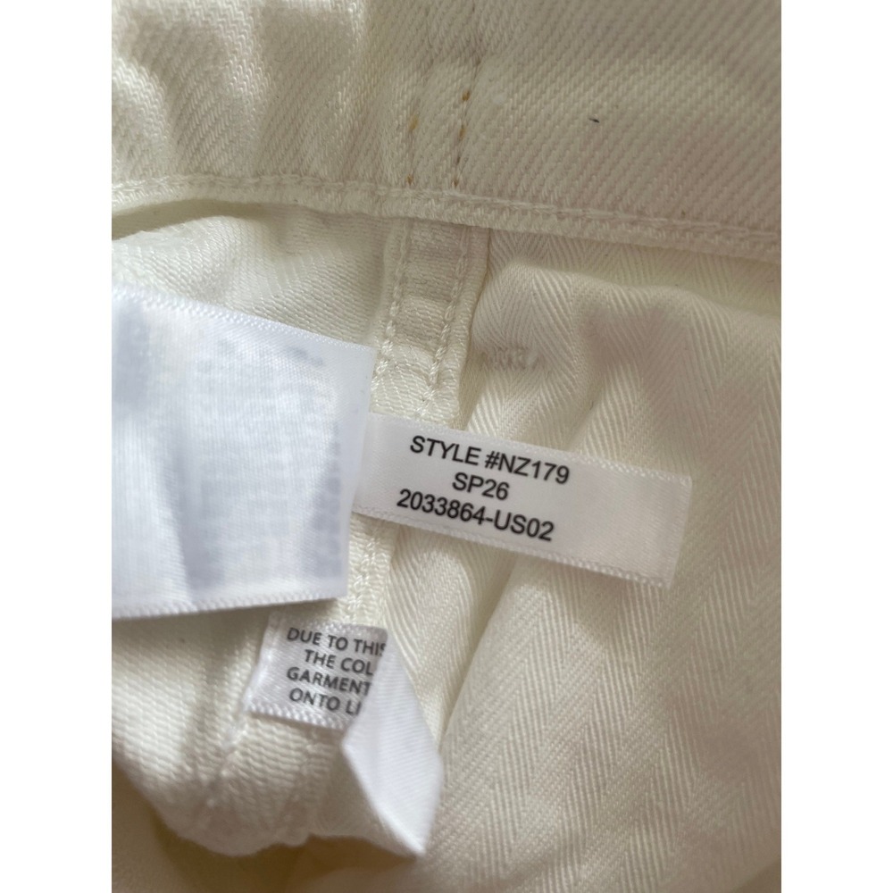 Madewell x Benjamin Talley Smith Jeans Coolidge Low Rise Wide Leg 30 White Chalk - Picture 13 of 16